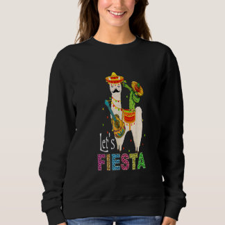 Moletom Vamos Fiesta Llama Cinco De Mayo Cactus Sombrero M