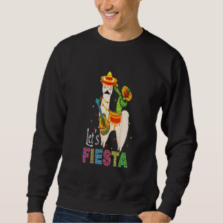 Moletom Vamos Fiesta Llama Cinco De Mayo Cactus Sombrero M