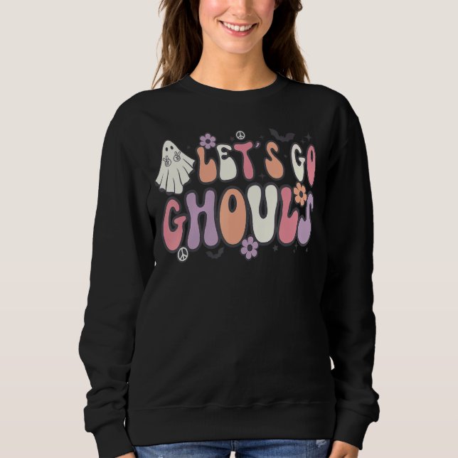 Moletom Vamos Ghouts Retro Halloween (Frente)