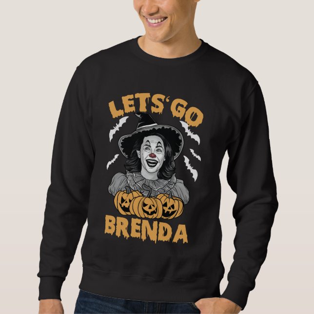 Moletom Vamos Go Brenda Spooky Halloween Kamala Harris (Frente)
