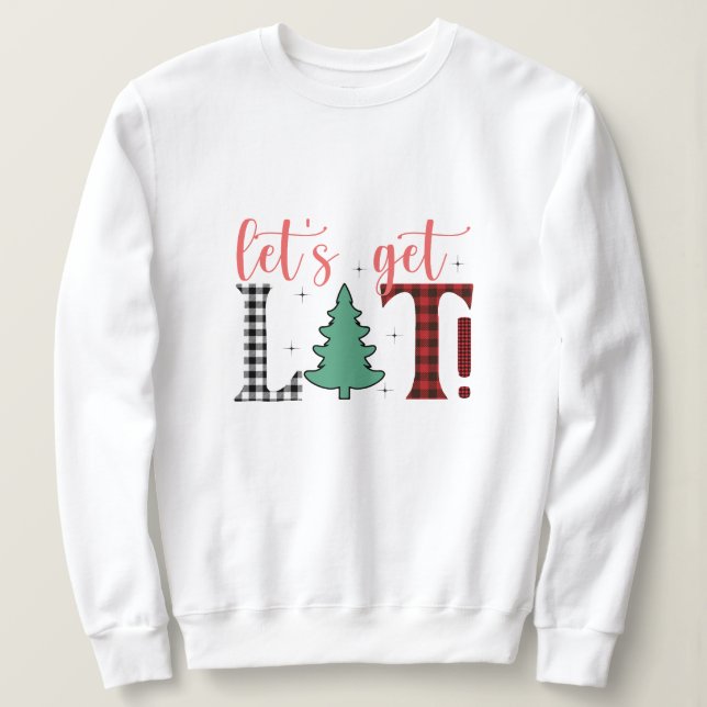 Moletom Vamos nos acender camisola de Natal (Frente do Design)