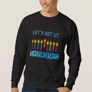Moletom Vamos Sai Hanukkah Pajamakah Menorah Nove Cand