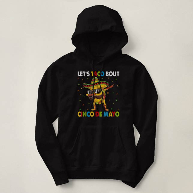 Moletom Vamos Taco Bout Cinco De Mayo Dabbing Taco Mexican (Frente do Design)