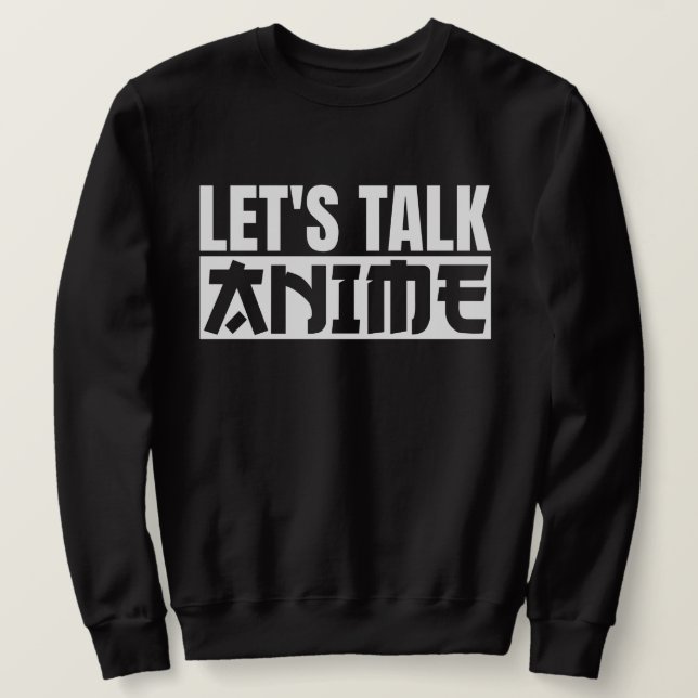Moletom Vamos Talk Anime (Frente do Design)