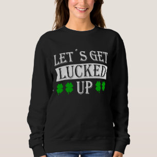 Moletom Vamos ter sorte com a folha de St Patrick fantasia