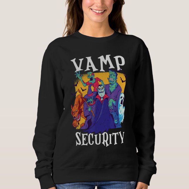 Moletom Vamp Security  Easy Halloween Costume (Frente)