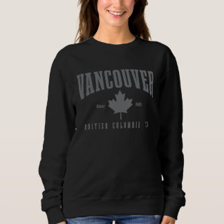 Moletom Vancouver British Columbia Canada Maple Leaf Canad