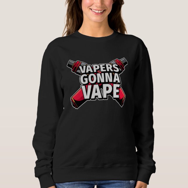 Moletom Vapers Engraçados Vão Vapitar Vape Eletrônica De C (Frente)