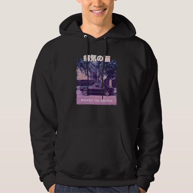 Moletom Vaporwave Aestético, 80s - Trontro Car (Frente)