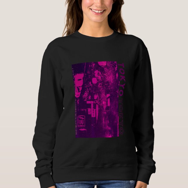 Moletom Vaporwave de Moda de Rua Japonesa Retro Lofi dos A (Frente)
