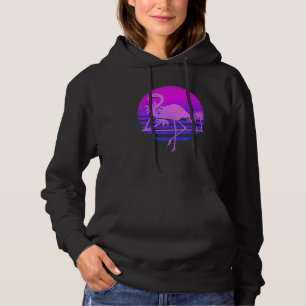 Moletom Vaporwave Palm Trees Rosa Flamingo 80s Art Tropica