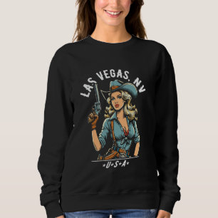 Moletom Vaqueira com Pistola Western Las Vegas Nevada EUA