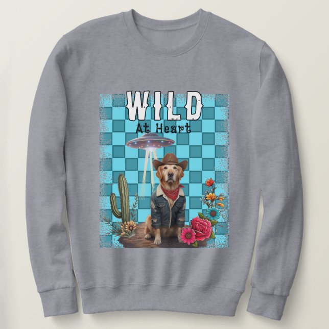 Moletom vaqueiro francês-cão (Frente do Design)