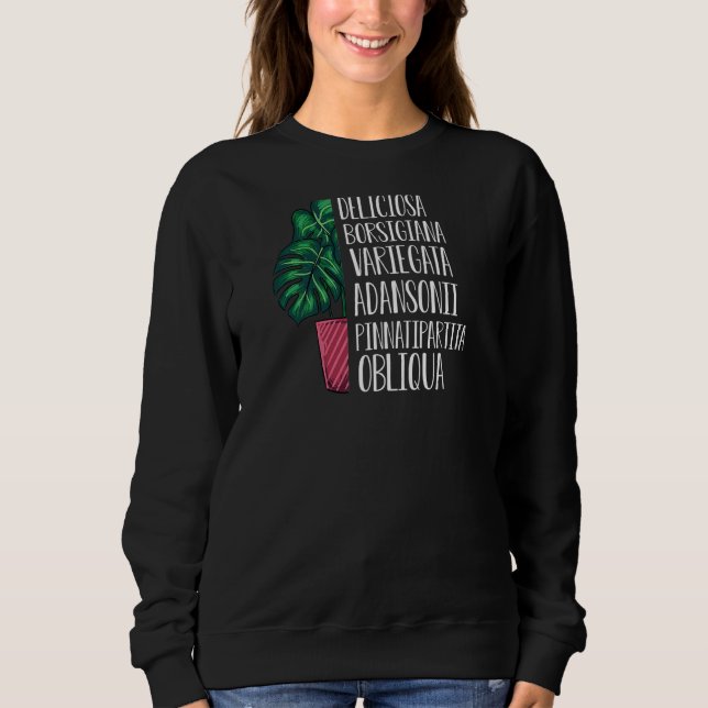 Moletom Variedades Vegetais Cute Monstera (Frente)