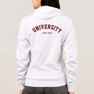 Moletom Varsity Hoodie Personalizada