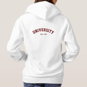Moletom Varsity Hoodie Personalizada
