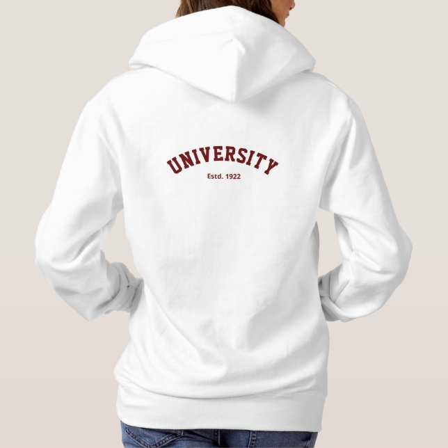Moletom Varsity Hoodie Personalizada (Verso)