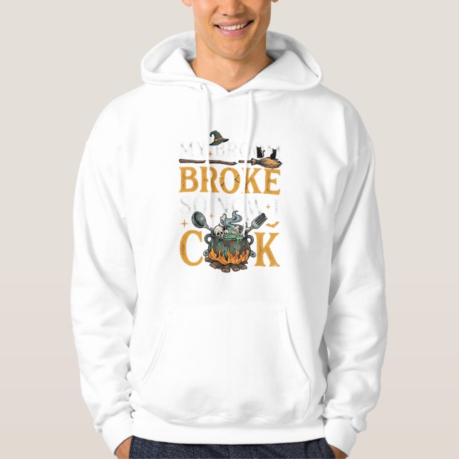 Moletom Vassoura Quebrou Cauldron de Halloween Caveiras Ga (Frente)