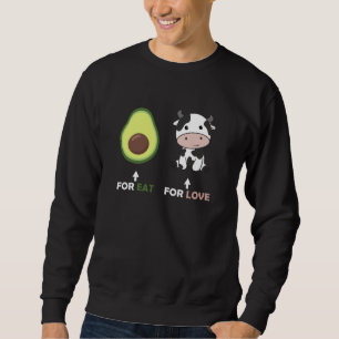Moletom Vegan Amante de os animais Vegan Avocado Comida Co