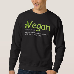 Moletom Vegan Definition Funny Vegan Life Love Plant Veget