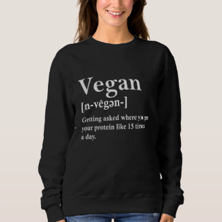 Moletom Vegan Definition Vegetarian Vegan Meme Para Mulher