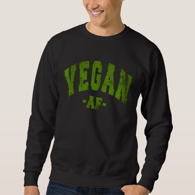 MOLETOM VEGAN DIET SAYING VEGGIE FUN DECORATIONS LADIES WO (Frente)