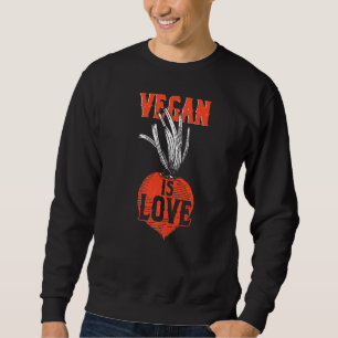 Moletom Vegan É Amor Veganismo Vegetariano Direitos Animai