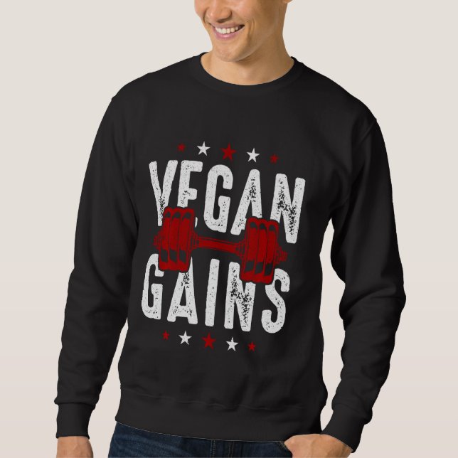Moletom Vegan ganha ginástica vegetariana (Frente)