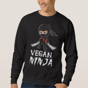 Moletom Vegan Ninja Vegan Ninja Foodi Vegetarian Comida Ve
