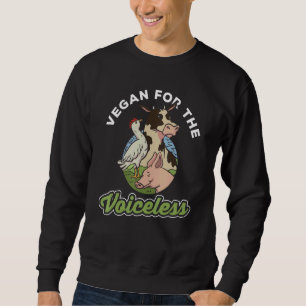 Moletom Vegan Para Galinha De Vaca Sem Voz Hogs Vegetaria