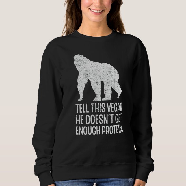 Moletom Vegan Proteja Vegetariana Veganismo Direitos Anima (Frente)
