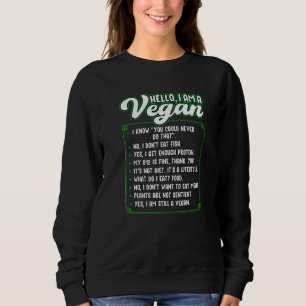 Moletom Vegetariana Olá, sou vegetariano vegetariano