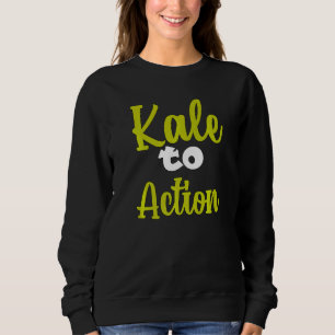Moletom Vegetariana Veggie Pun Kale Para Ação Vegan Humor