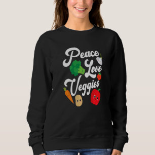 Moletom Veggies de Paz e Amor