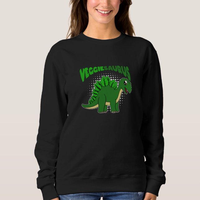 Moletom Veggiesaurus Orud Vegan Vegetarian Dinossaur (Frente)