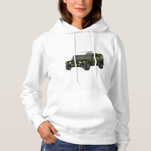 Moletom Veículo Tático Todo-Terreno Humvee Militar (Frente)