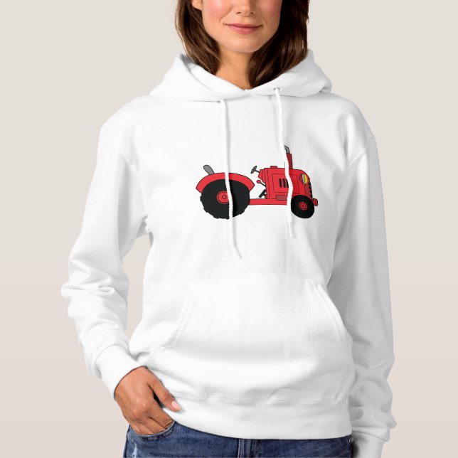 Moletom Veículo Trator Vermelho da Fazenda (Frente)