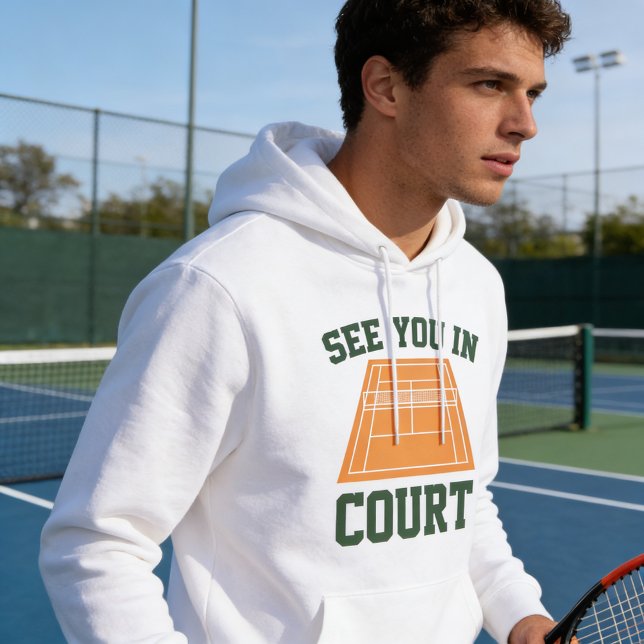 Moletom Vejo Você No Tribunal (See you in court tennis hoodie)