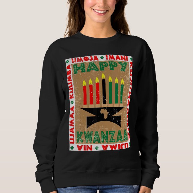 Moletom Velas 7 Princípios do Kwanzaa (Frente)