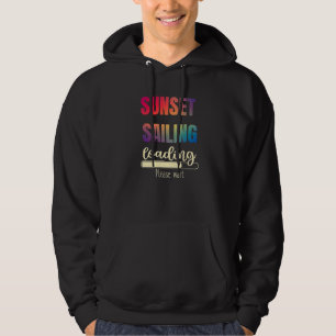 Moletom Velejando Barco Fi Sailboat gráfico sunset Vintage