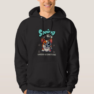 Moletom Vendo a vida através dos olhos de um Corgi