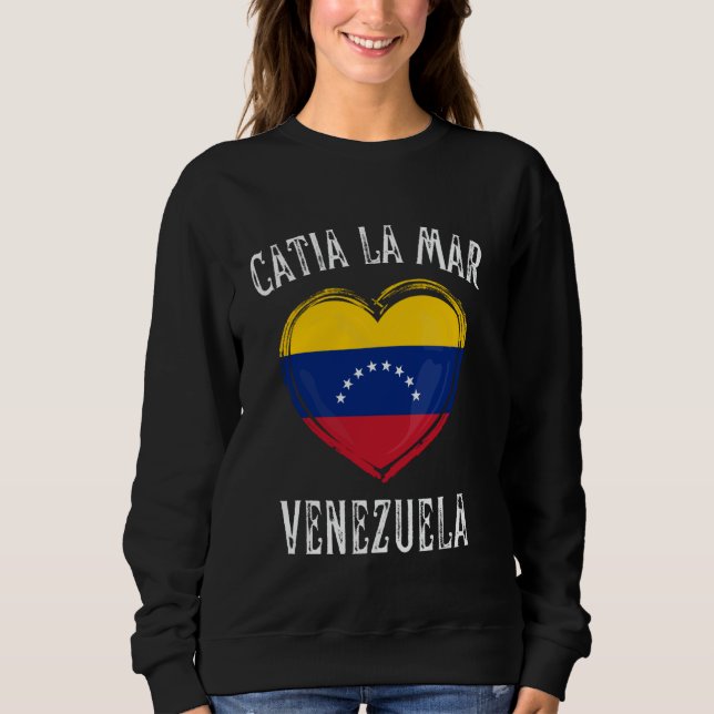 Moletom Venezuela Flag Heart Catia La Mar (Frente)