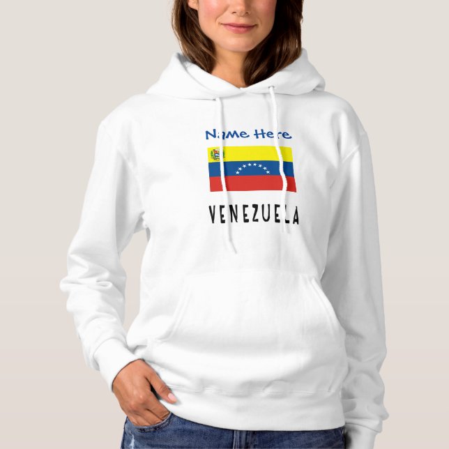 Moletom Venezuela Sinalizador venezuelano personalizado (Frente)