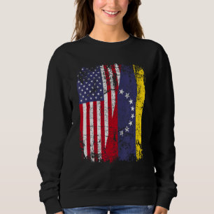 Moletom VENEZUELAN ROOTS Half American Flag VENEZUELA