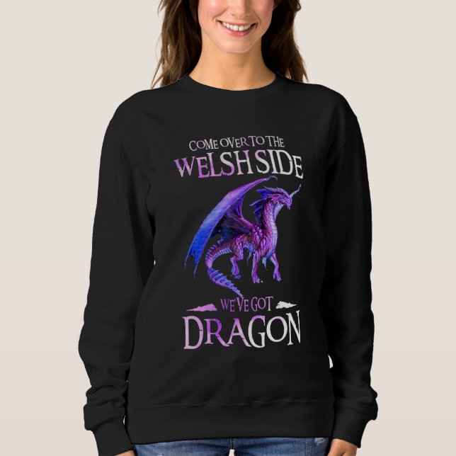 Moletom Venham Ao Lado Do Welsh Dragon Dragon Kids (Frente)