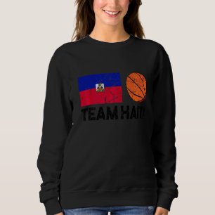 Moletom Ventilador de basquete de bandeira haitiana