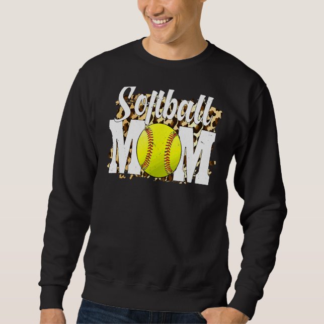 Moletom Ventiladores de softball Mulheres leopardo Softbal (Frente)