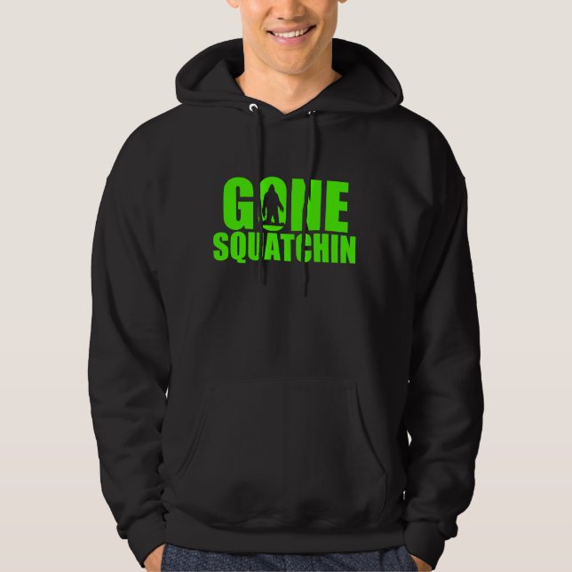 Moletom Verde Hoodie Gone Squatchin (Frente)