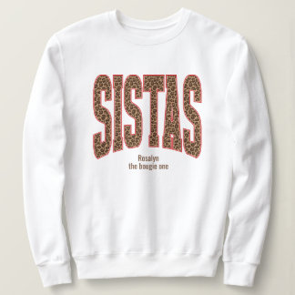 Moletom Vermelho + Estampa de Leopardo Esportivo SISTAS