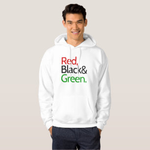 Moletom Vermelho, Preto e Verde - Afro-Americano